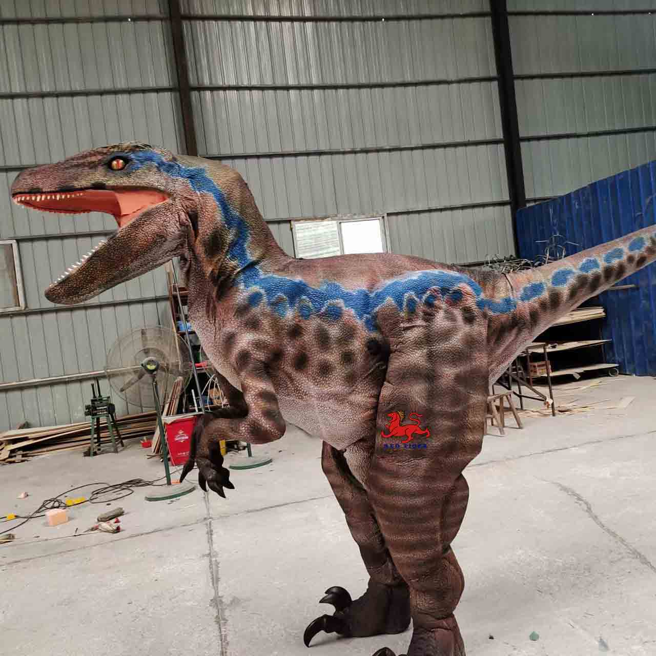 Hidden Legs Walking Realistic Dinosaur Costume for Adult Performers