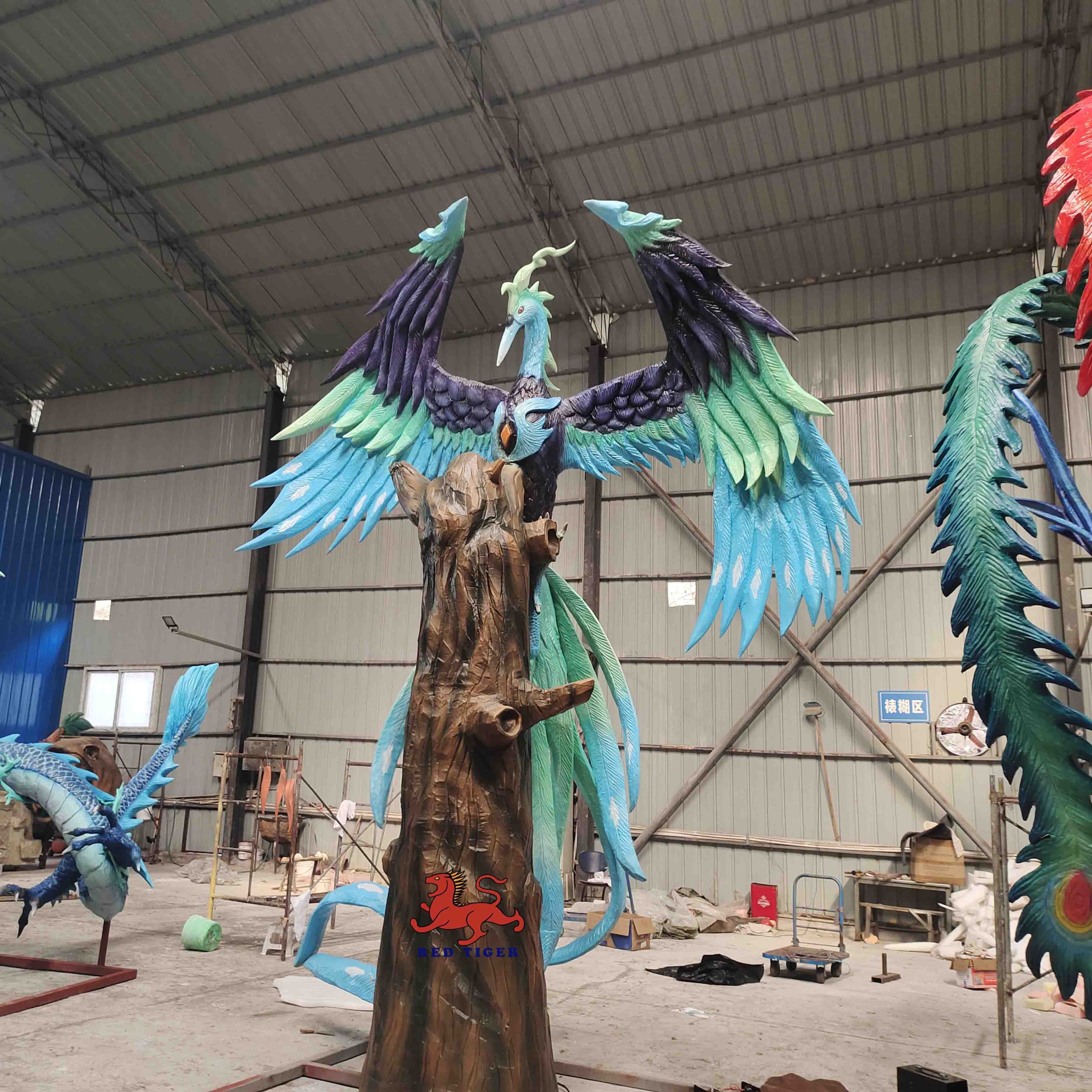 Superior Quality Life Size Simulation Animatronic  Auspicious Animals in Ancient China