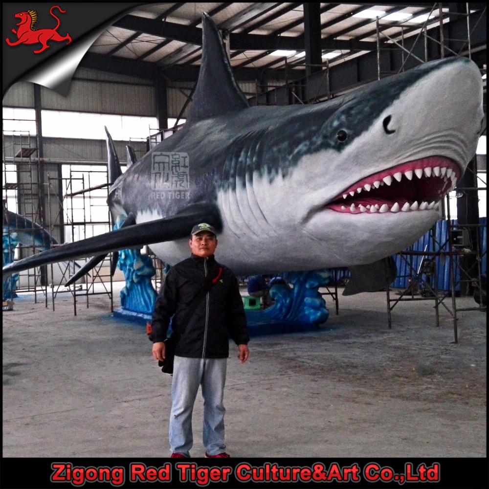 Red Tiger Theme Park Big Size Artificial Marine Animals for Sale