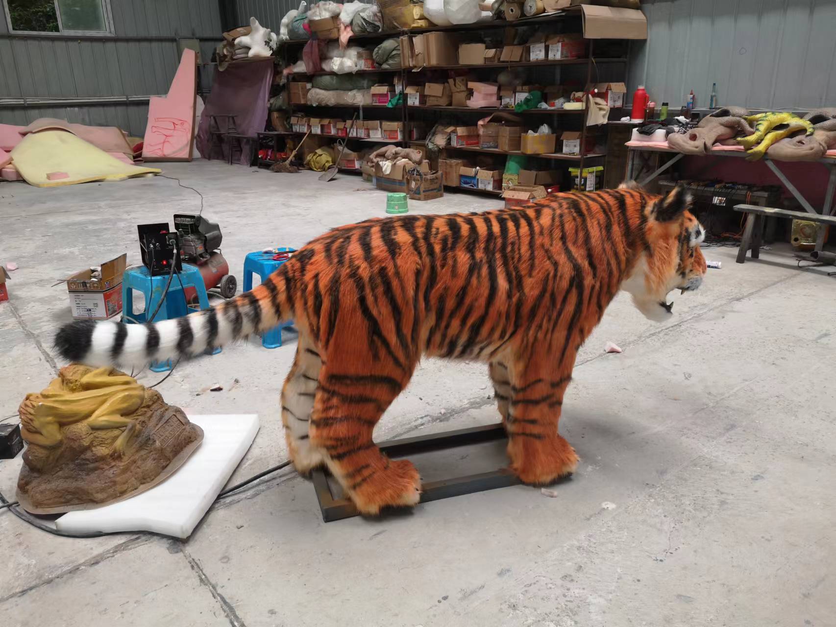 Life Size  Animatronic Simulation Animal Tiger Amusement Park Equipment for Sale