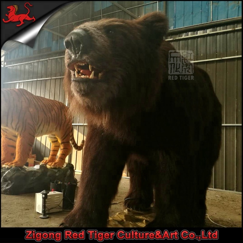 Life Size Realistic Animatronic Simulation Bear Amusement Park Equipment for Sale