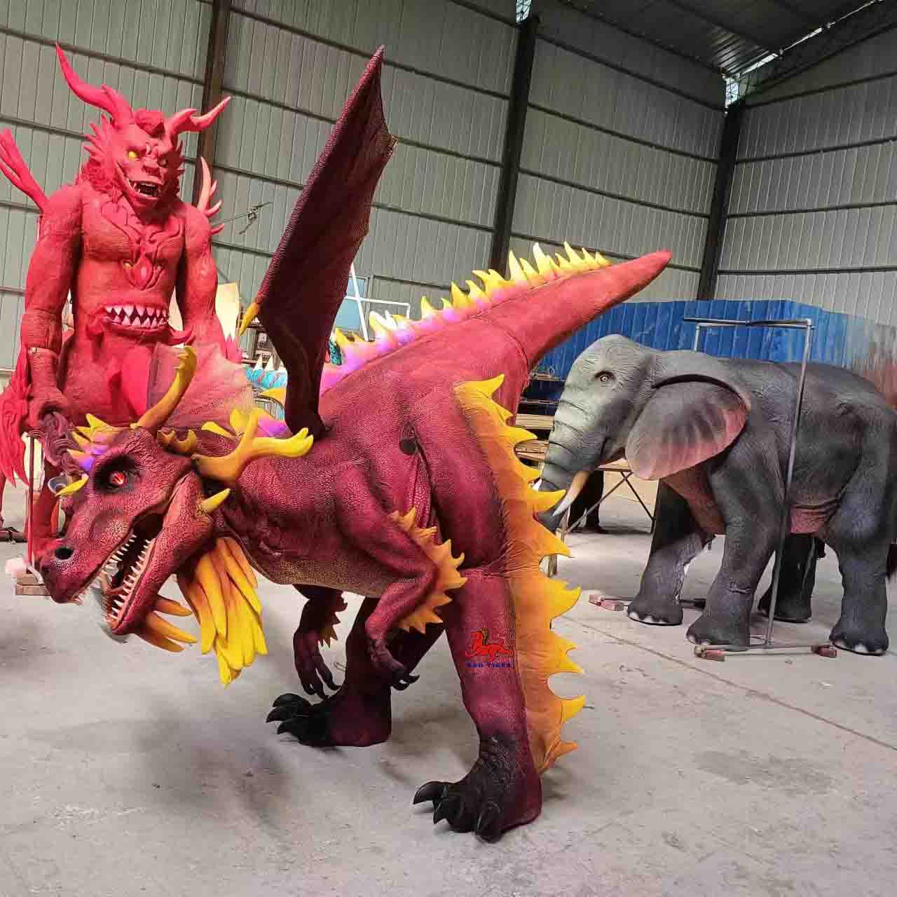 Mechanical Dragon Costume for Adults Theme Park Party Hire Animatronic Dragon Costume