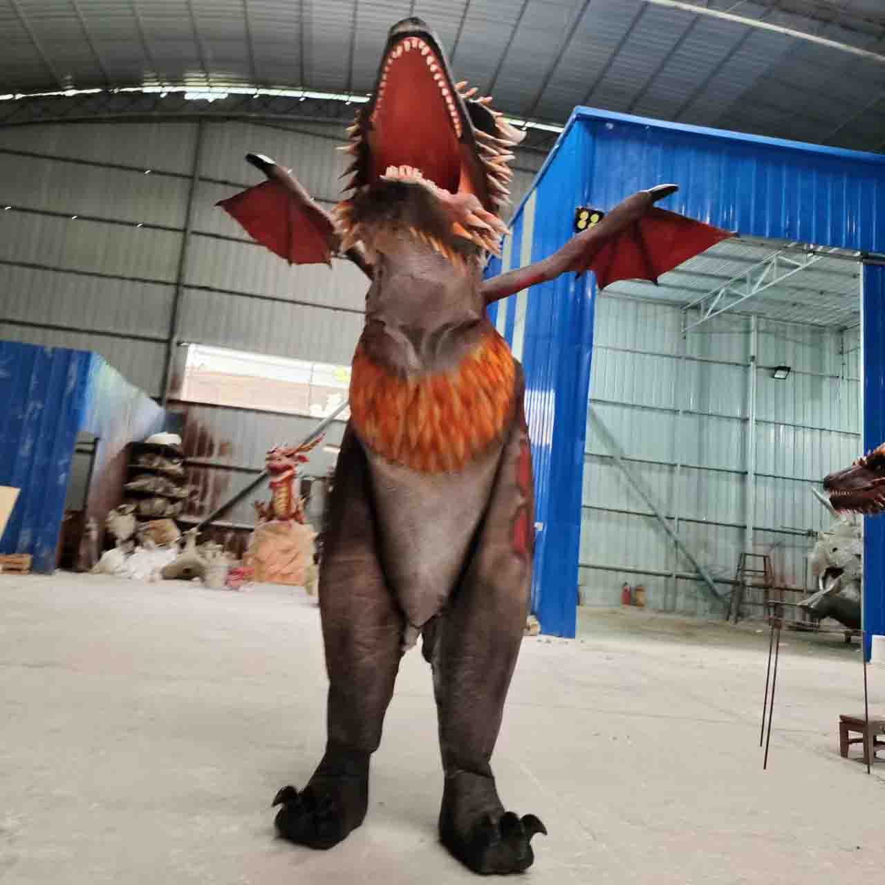Museum Quality Life-size Mechanical Fly Dragon Interactive Costume
