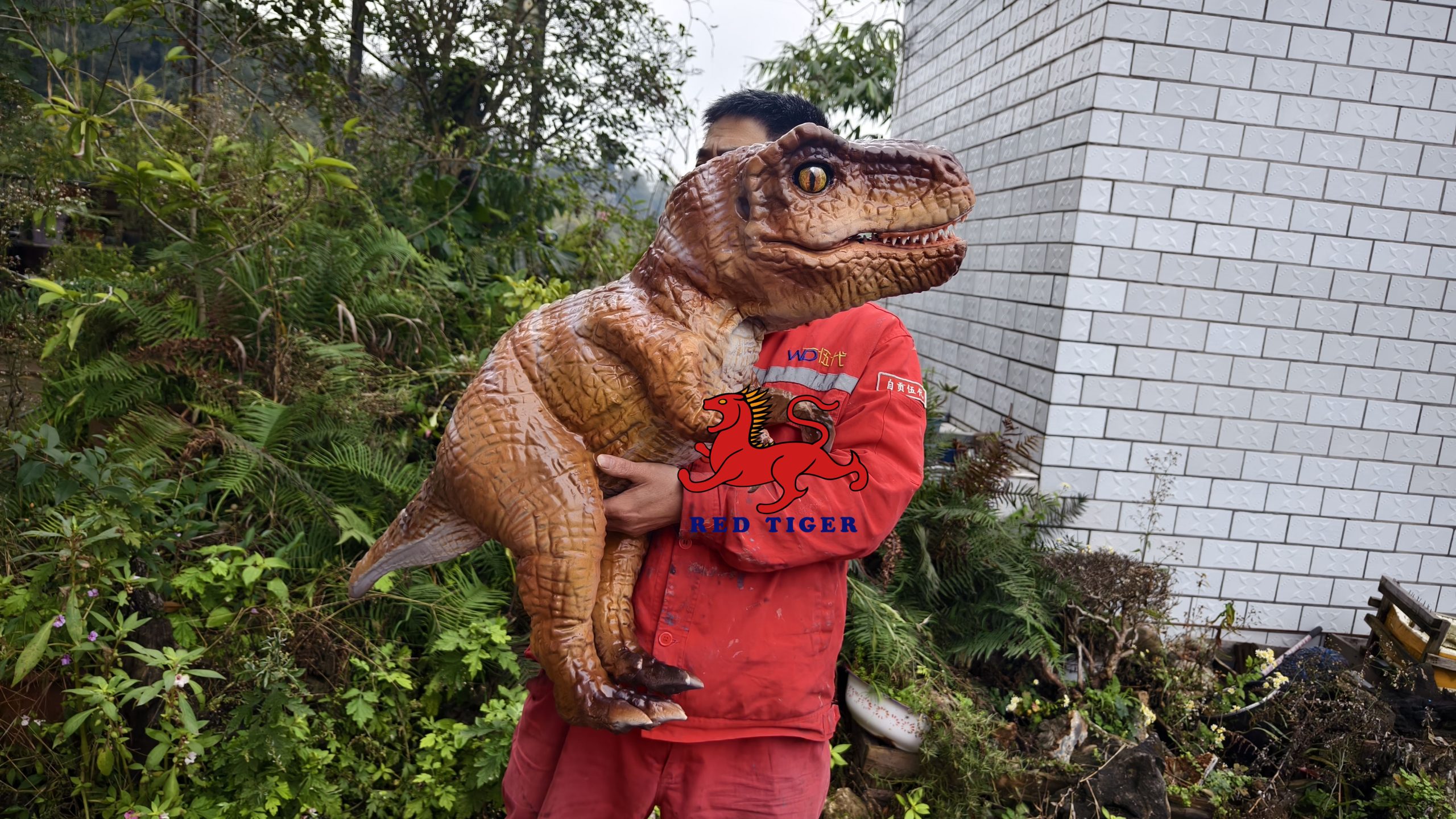 Amusement Park Products Robotic Animatronics Baby Realistic raptor Robot Dinosaur Puppet for Sale