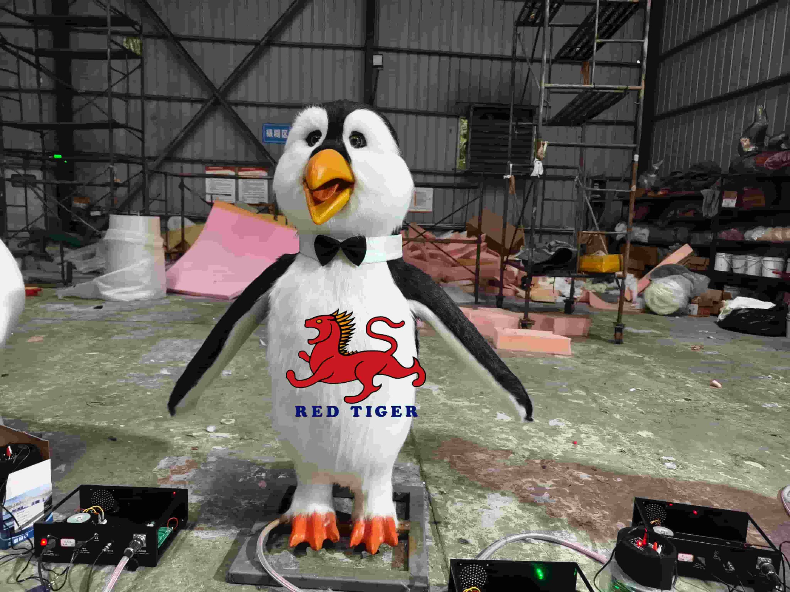 Custom Animatronic Singing Penguin Robot with Music for Exhibition and Commercial Use