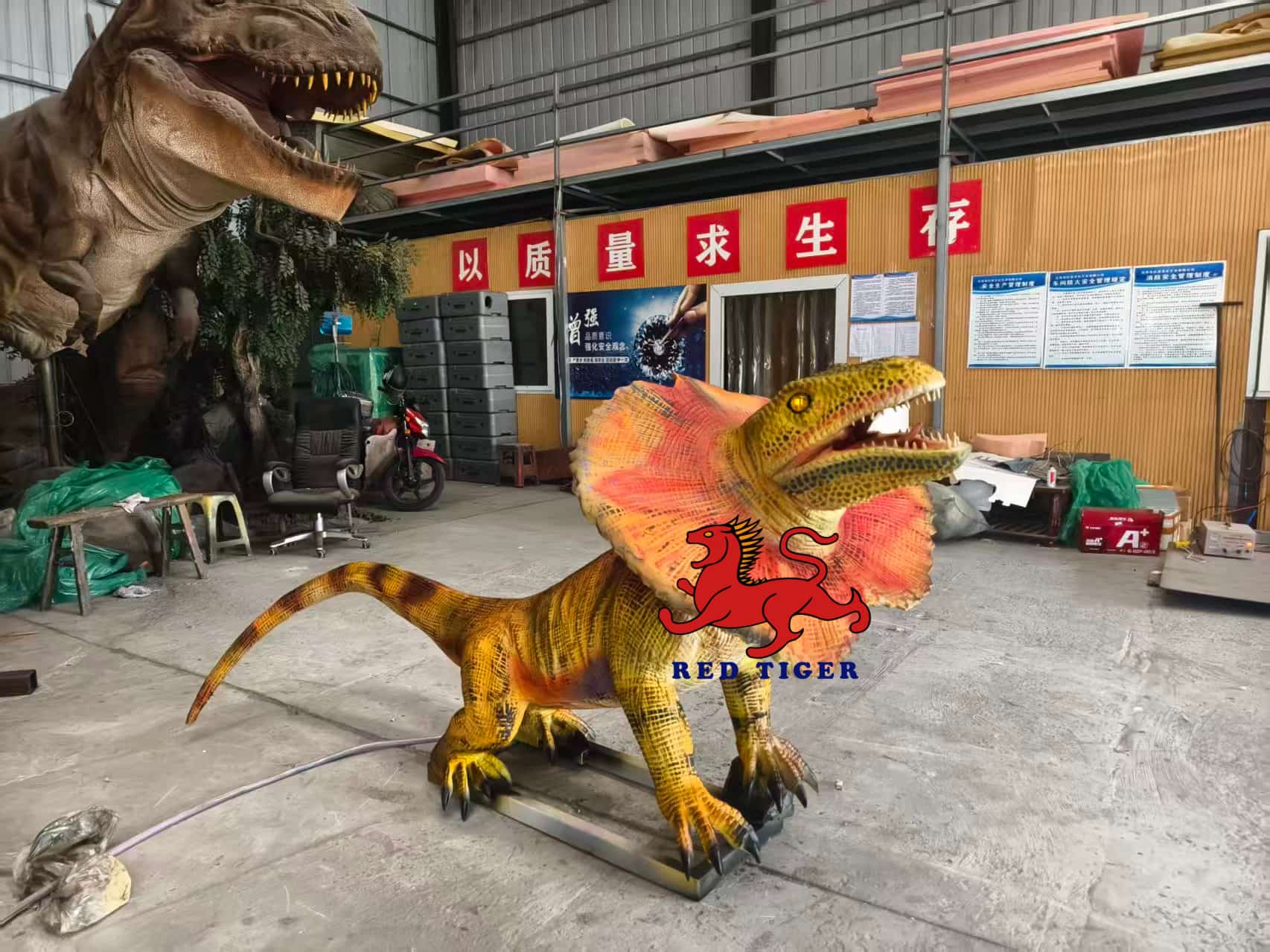 High Simulation Animatronic Lizard Electric Moving Reptile Model for Theme Park Zoo Display