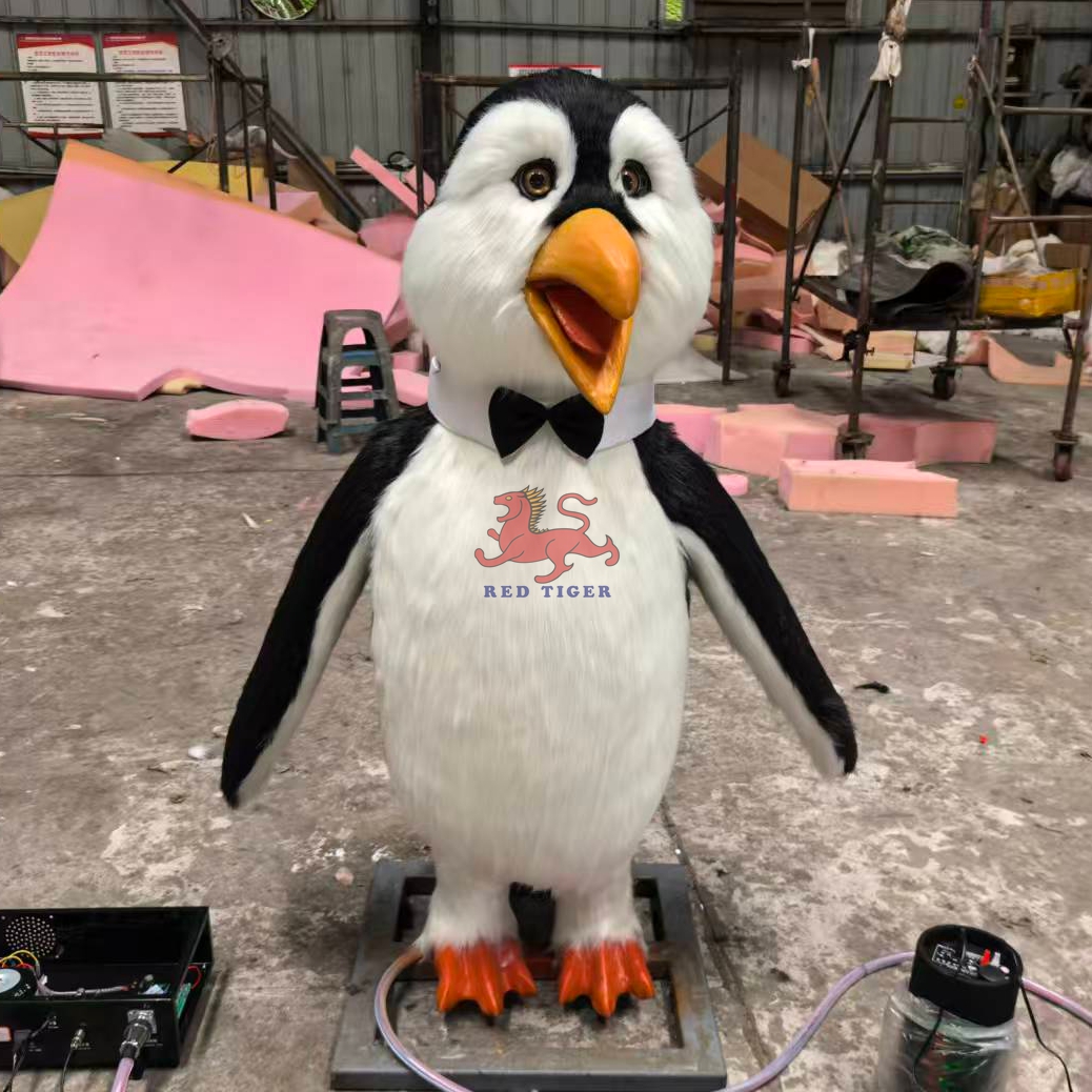 Animatronic Penguin Amusement Equipment High Quality Realistic Animatronic Christmas Penguin Animal