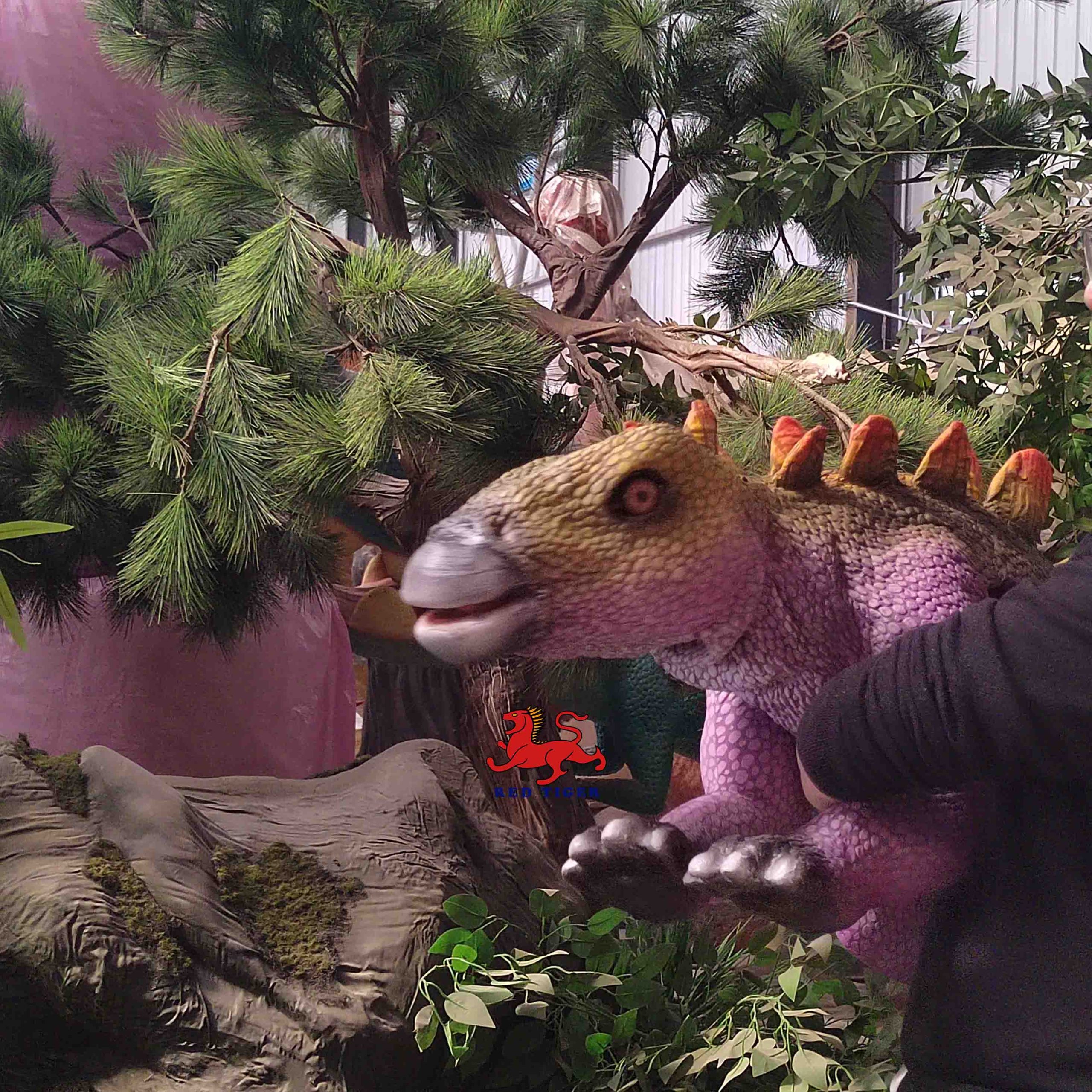 Amusement Park Products Robotic Animatronics Baby Realistic raptor Robot Dinosaur Puppet for Sale