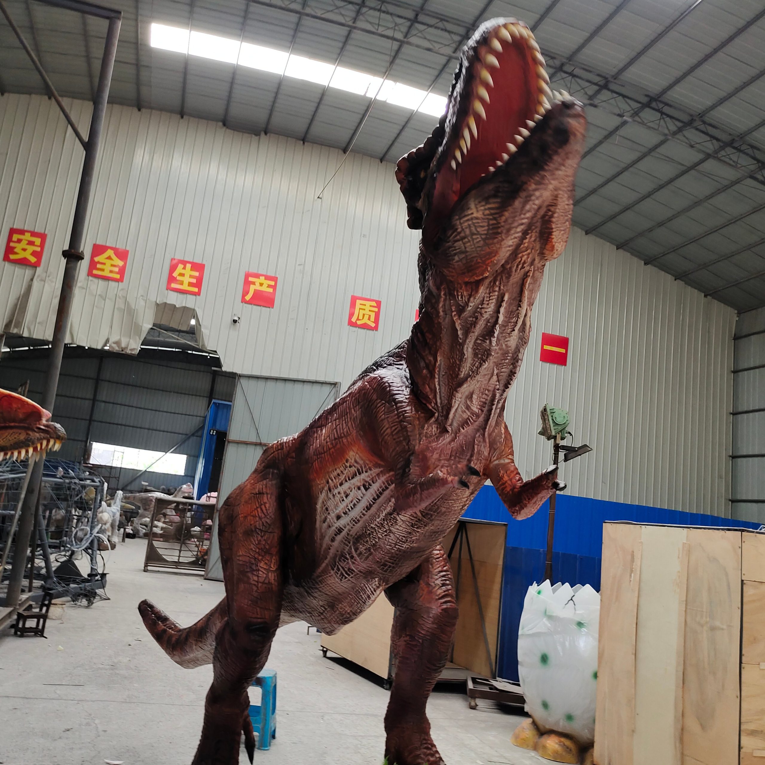 Theme Park High Quality Realistic Animatronic T-rex Dinosaur Model