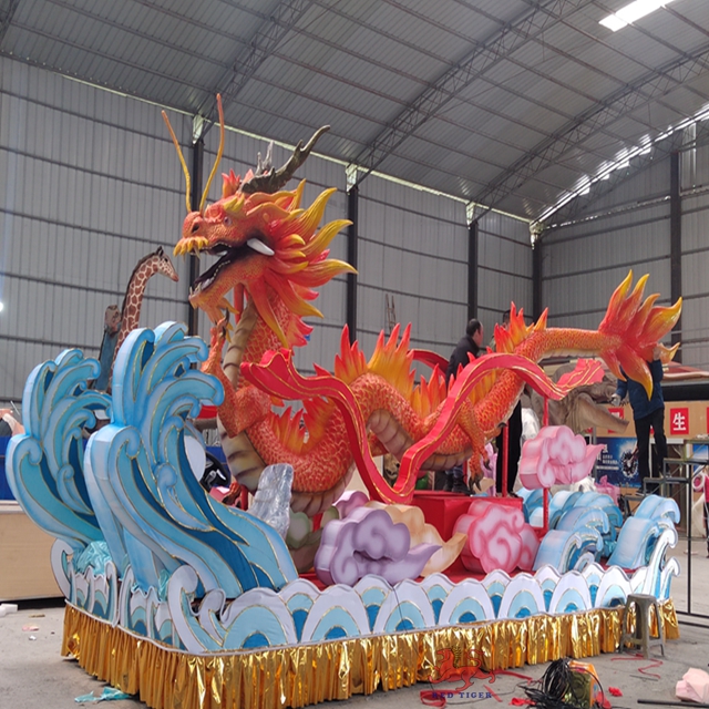 Chinese Dragon Professional Parade Float Supplies Custom Carnival Float Parade