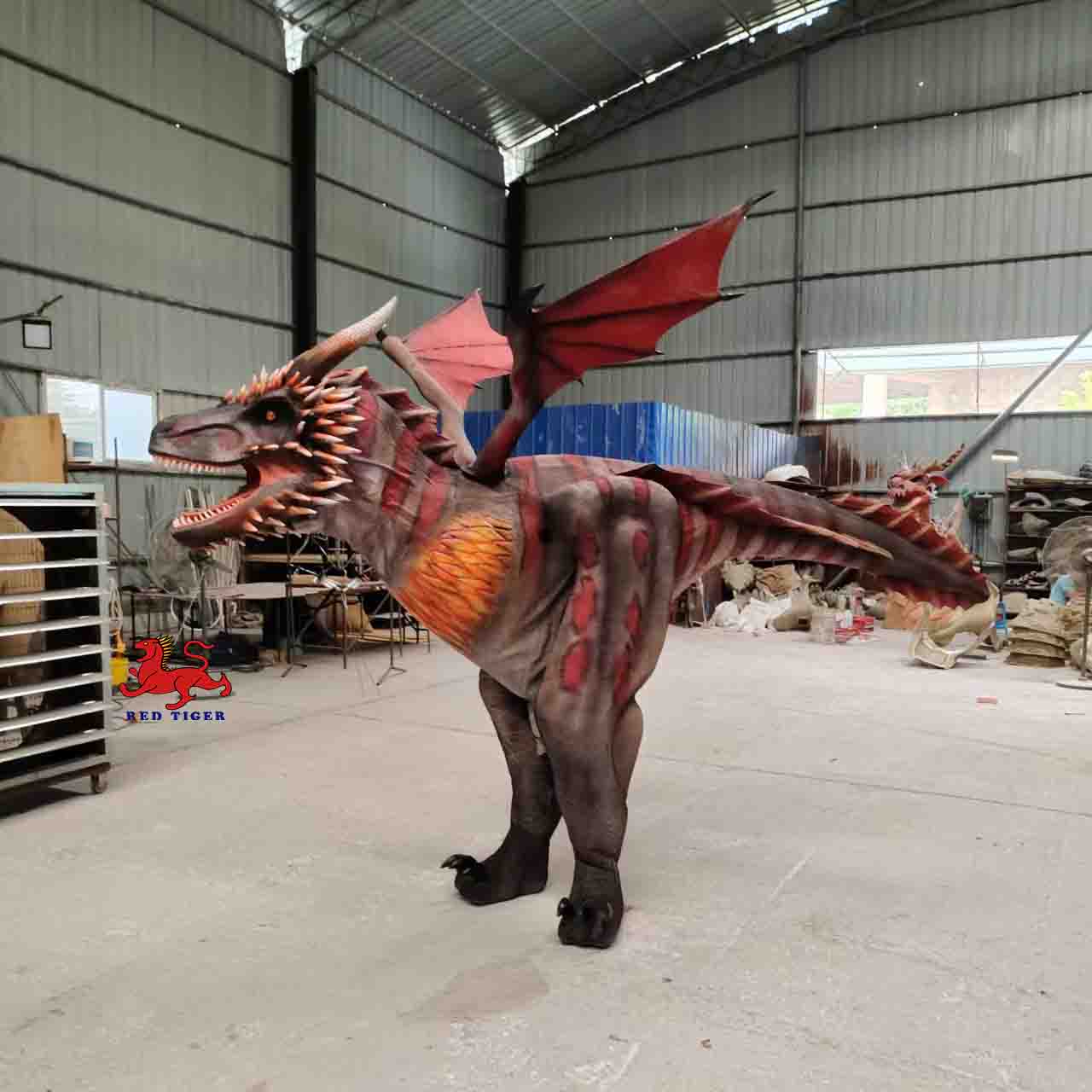 Museum Quality Life-size Mechanical Fly Dragon Interactive Costume
