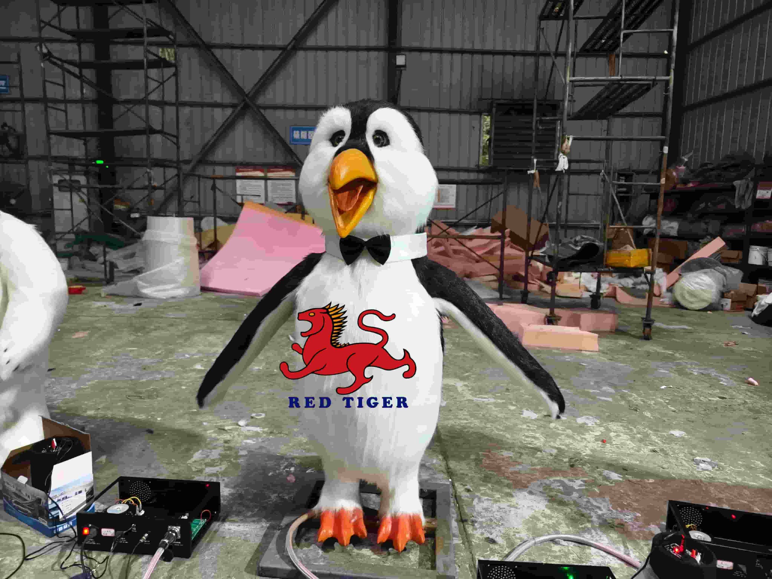 Custom Animatronic Singing Penguin Robot with Music for Exhibition and Commercial Use