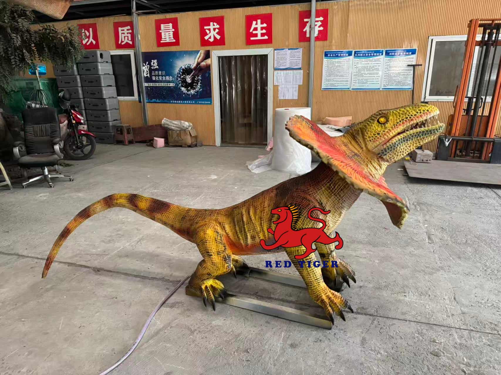 High Simulation Animatronic Lizard Electric Moving Reptile Model for Theme Park Zoo Display