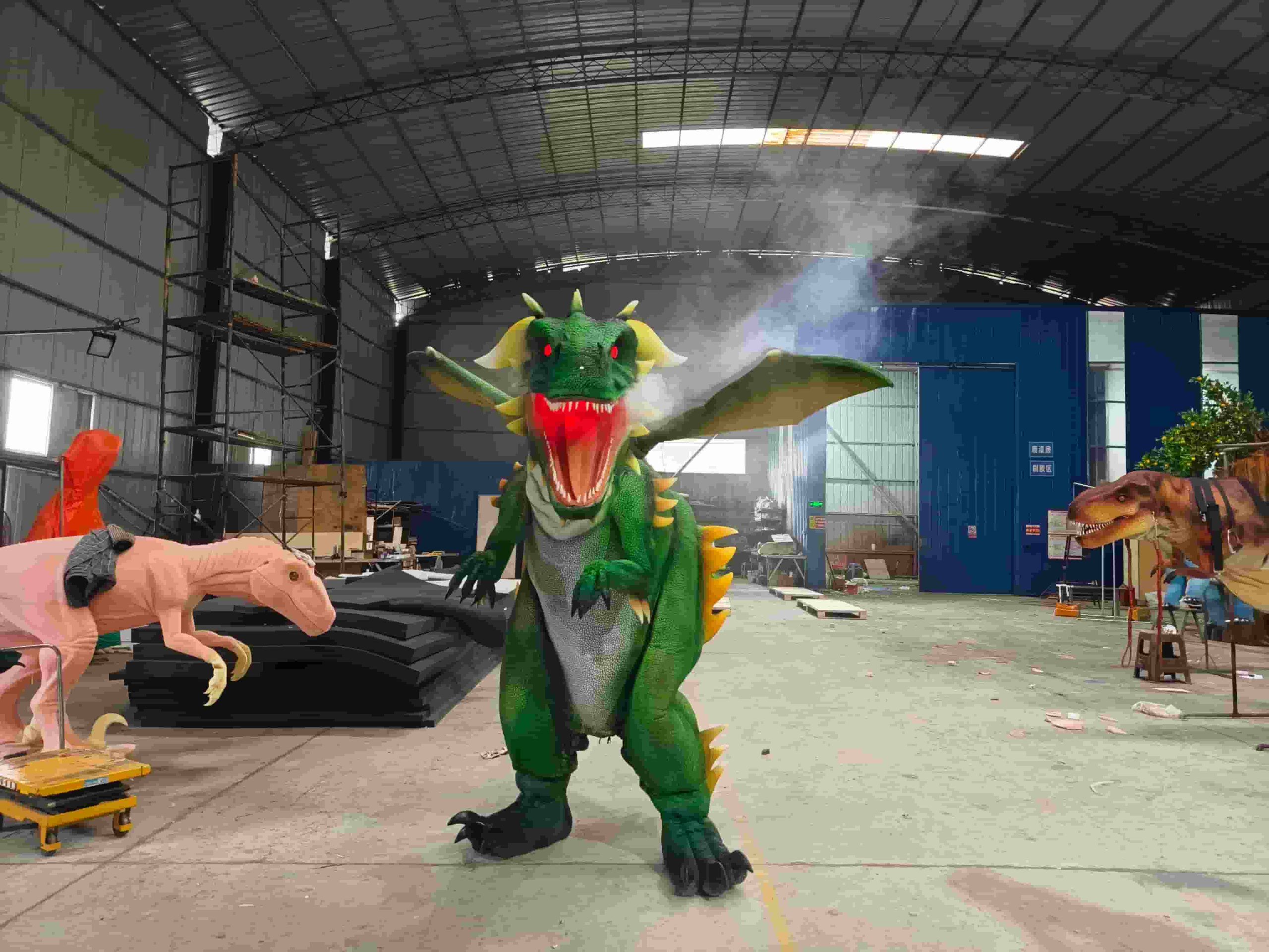 Realistic Light-weighted Dragon Costume Realistic Walking Dragon Wearable Dinosaur Costume for Events and Theme Park