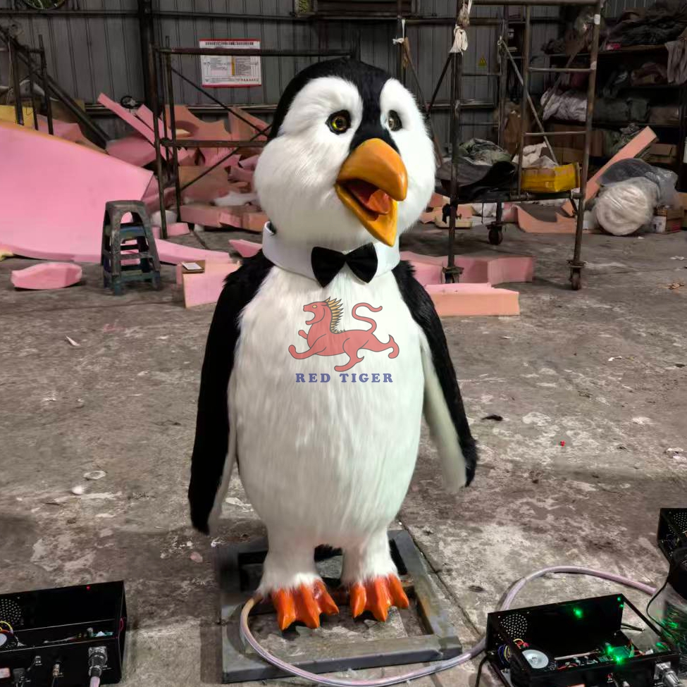 Animatronic Penguin Amusement Equipment High Quality Realistic Animatronic Christmas Penguin Animal