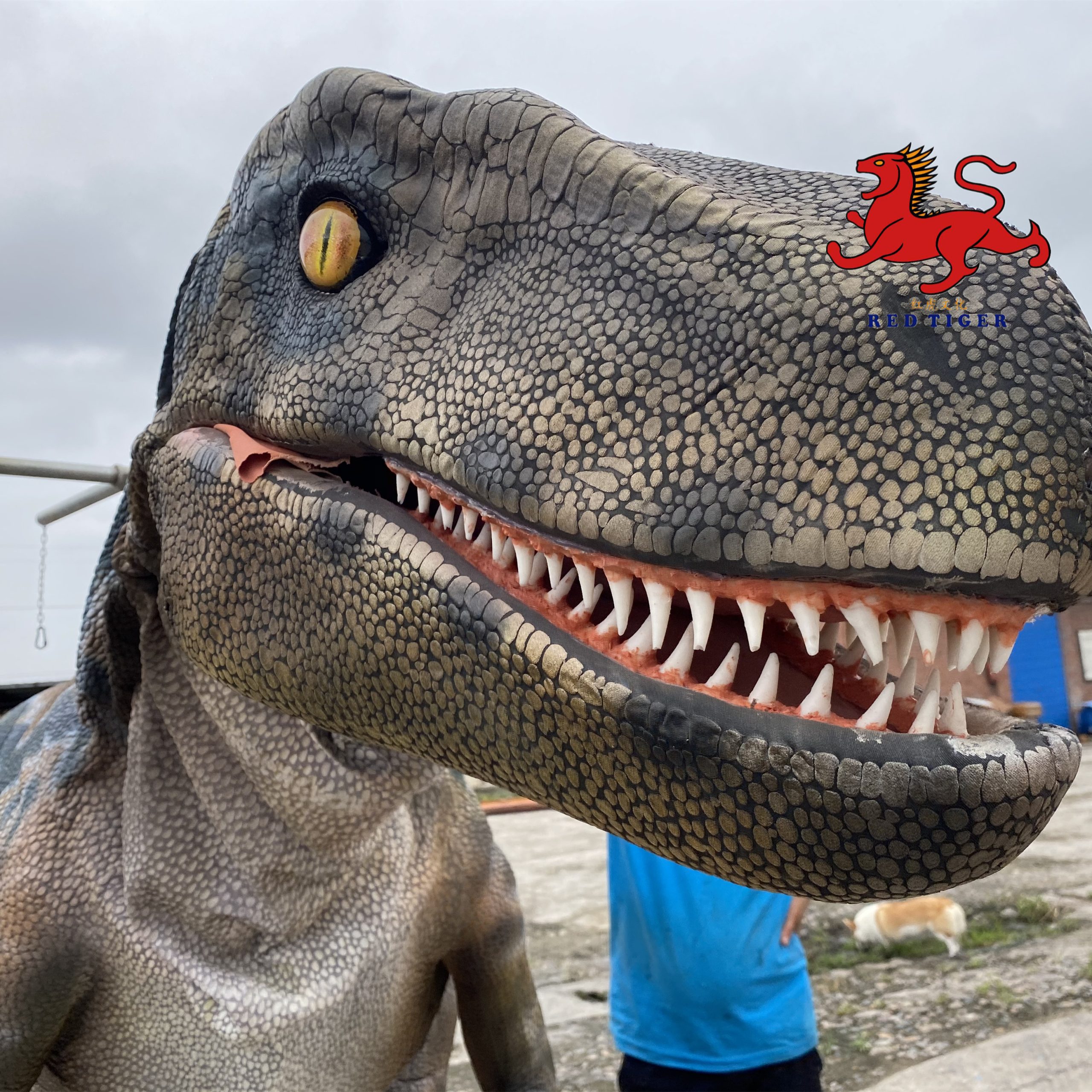 Newly Material Light Dinosaur Costume 3.7M Easy to Walk and Jump