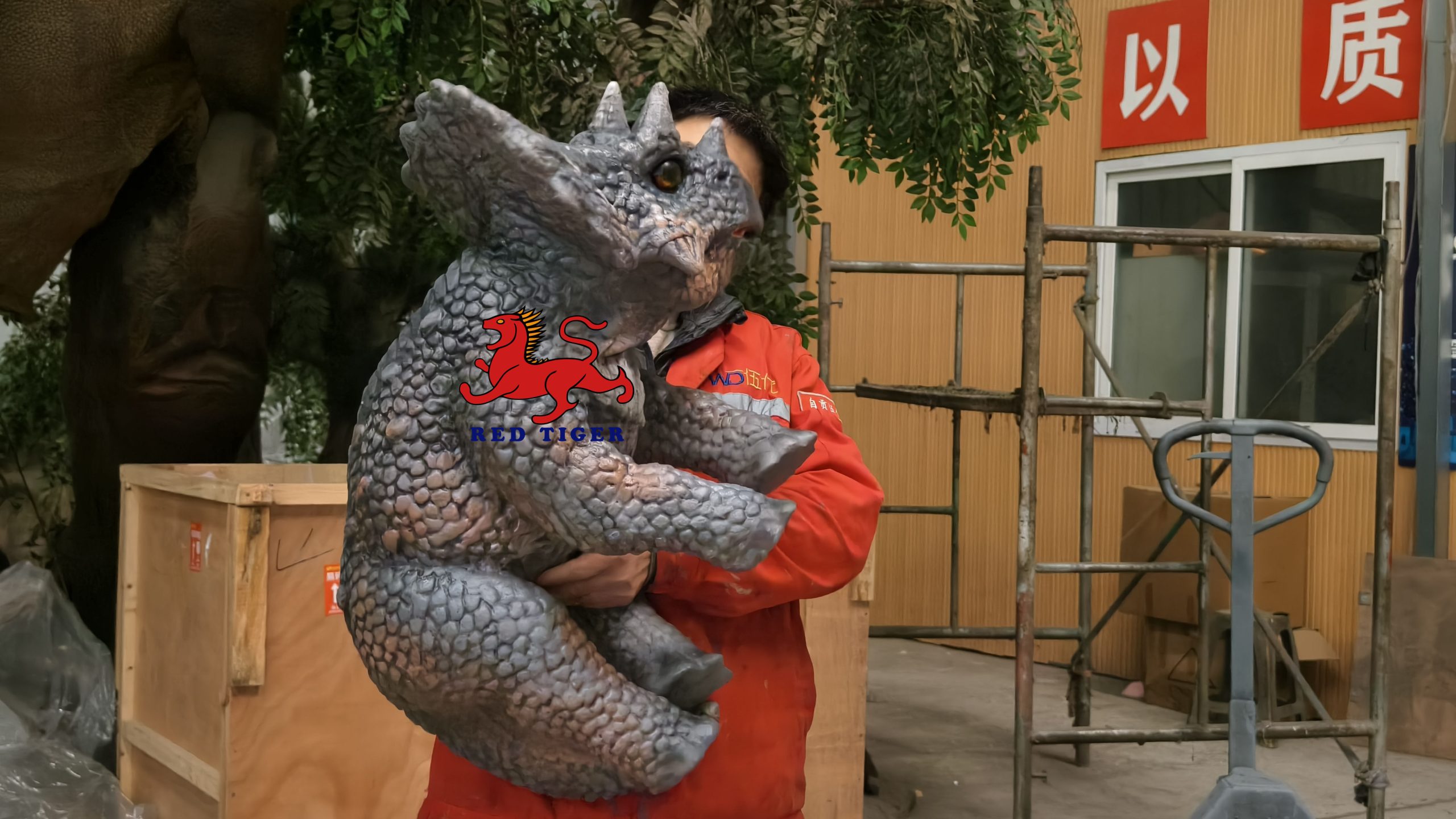 Adorable Triceratop Dinosaur Hand Puppet