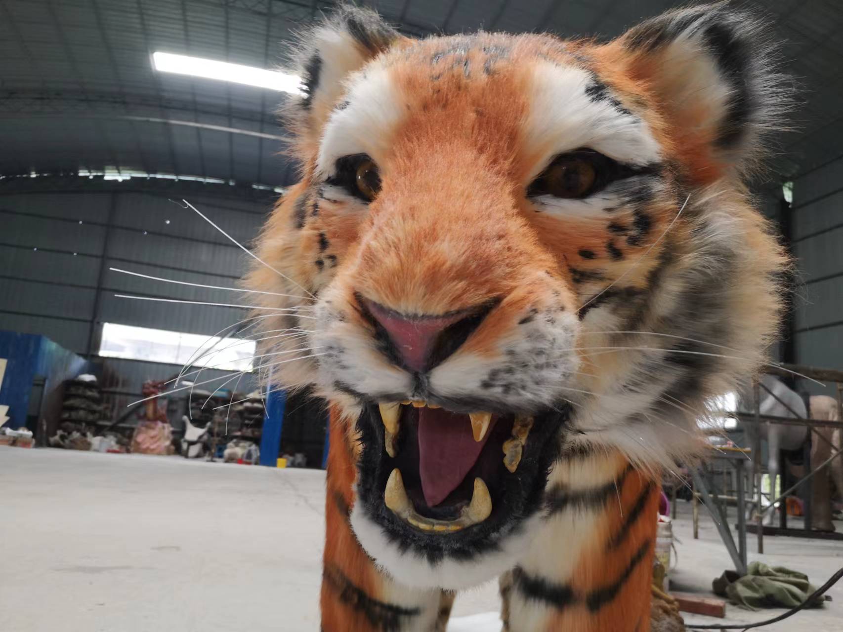 Life Size  Animatronic Simulation Animal Tiger Amusement Park Equipment for Sale