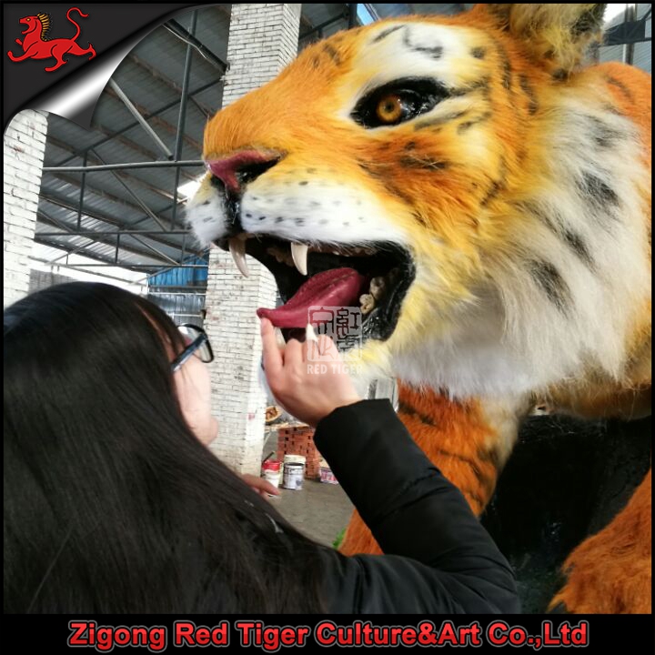 Life Size Realistic Animatronic Simulation Big Size tiger for Sale